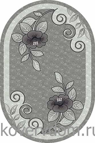 Ковер MEGA CARVING 4784 GRAY Овал Ковер MEGA CARVING 4784 GRAY Овал