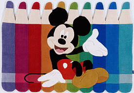Ковер рельефный из Китая ручной работы Disney Mickey Mouse 10475