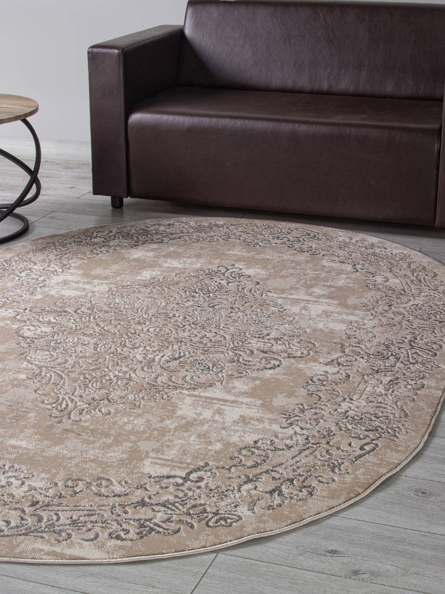 Ковер LIMAN F481 BEIGE Овал
