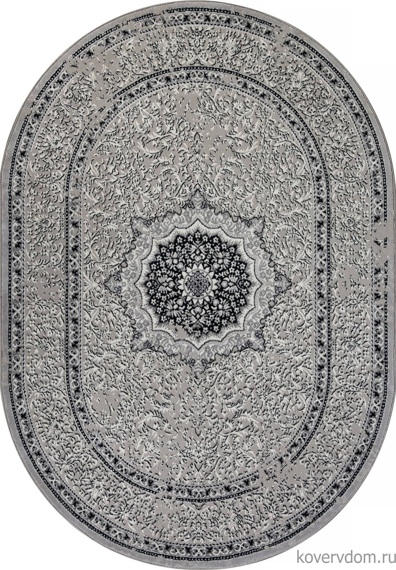 Ковер PALERMO F294 DARK GRAY Овал Ковер PALERMO F294 DARK GRAY Овал