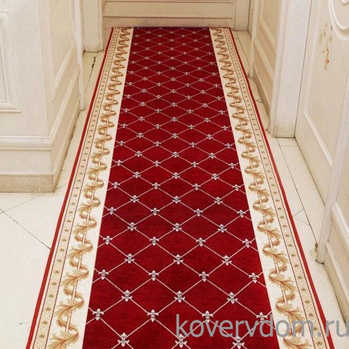 Ковровая дорожка Versailles красно-бордовая Ковровая дорожка Versailles красно-бордовая