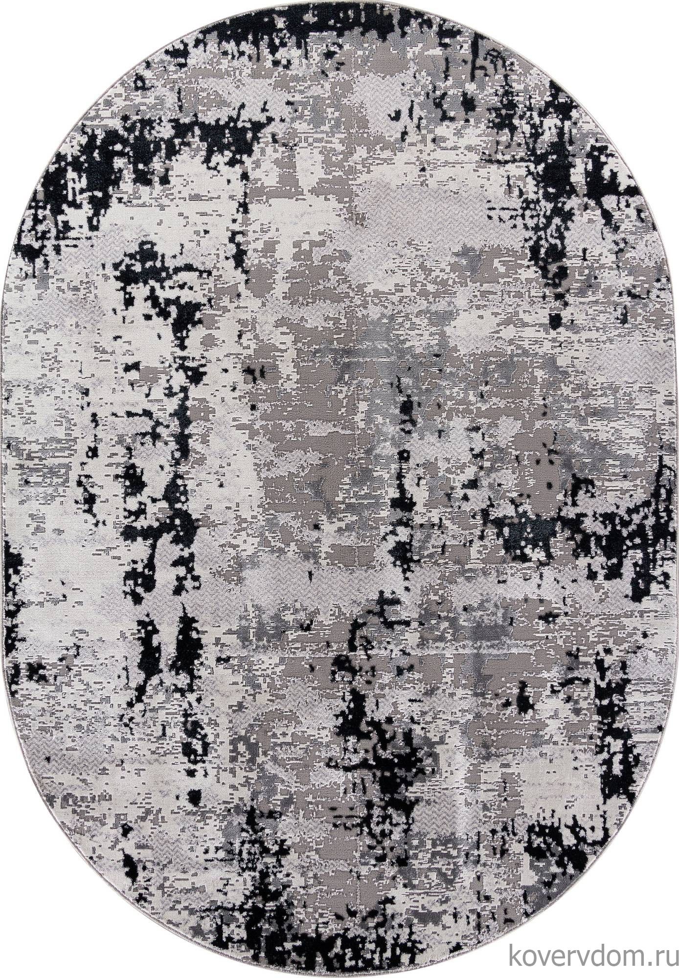 Ковер PALERMO F282 DARK GRAY Овал Ковер PALERMO F282 DARK GRAY Овал