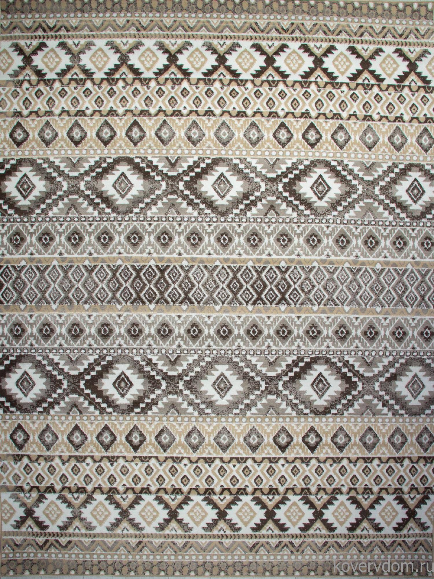 Ковер PRAGA 06050A BROWN / TOZ GRI