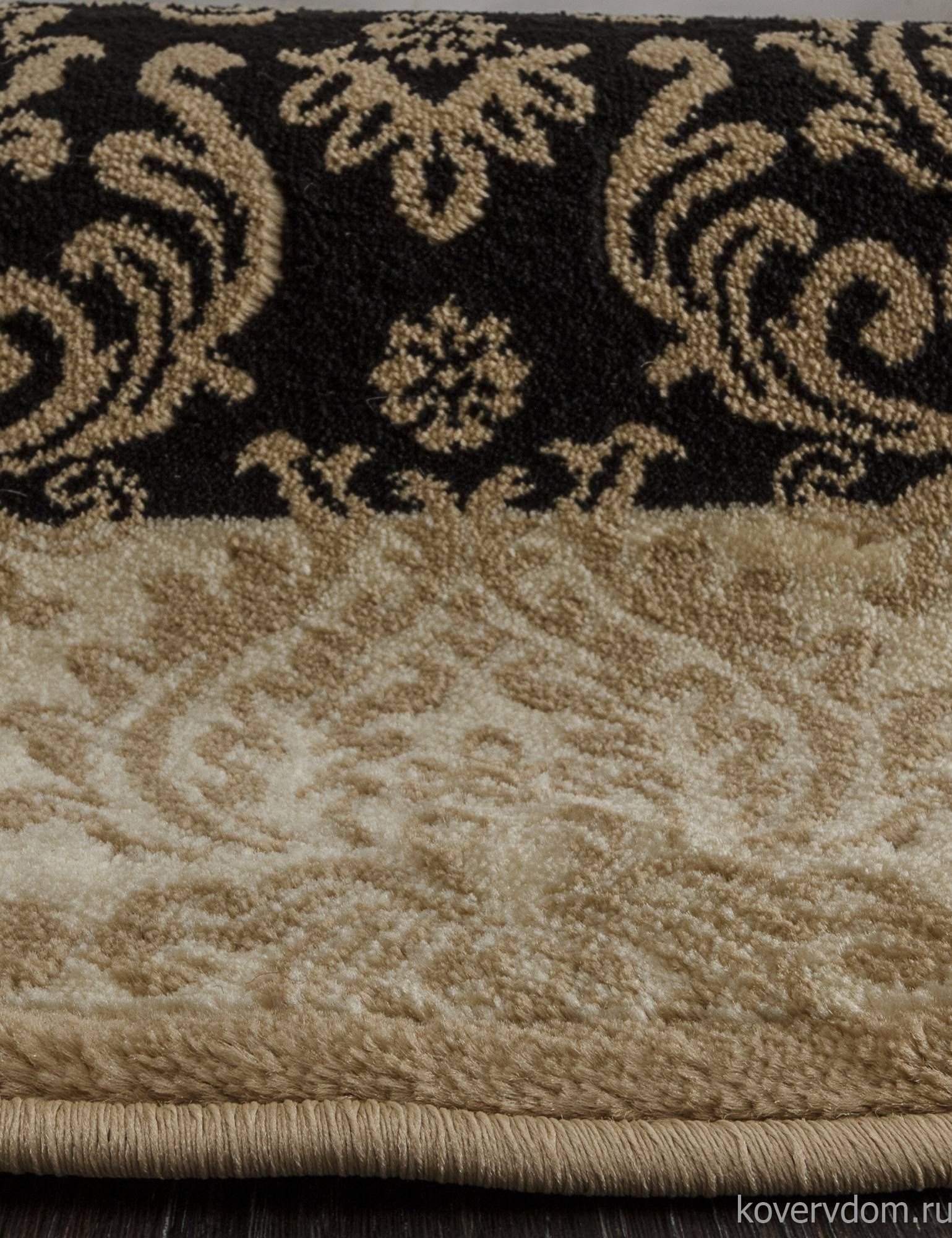 Ковер IZMIR D716 BLACK-BEIGE Овал Ковер IZMIR D716 BLACK-BEIGE Овал