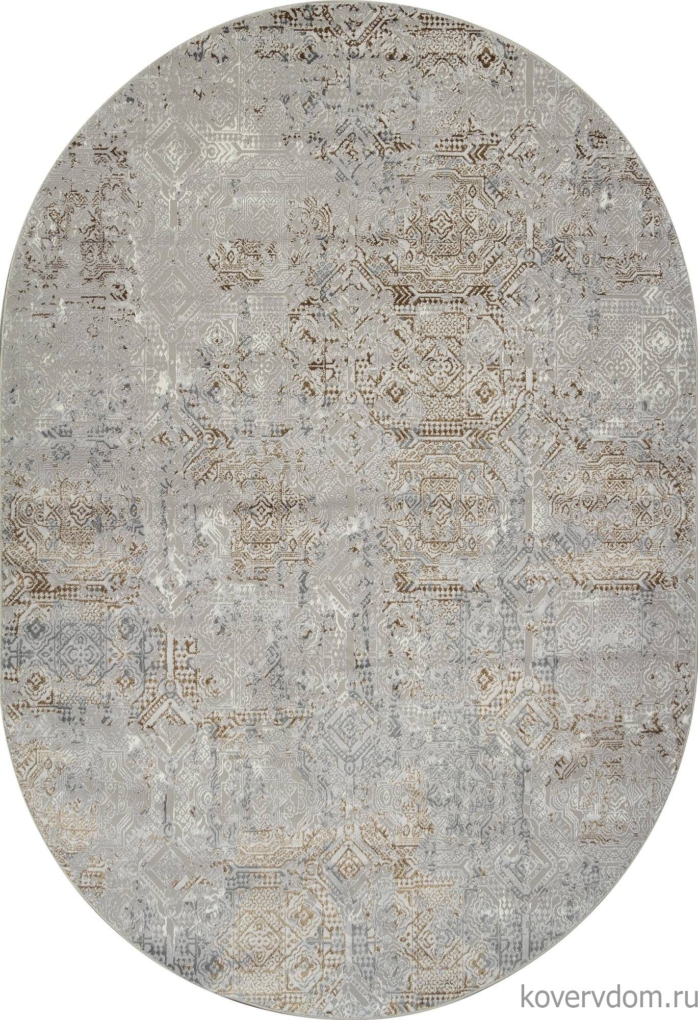 Ковер PALERMO F281 GRAY-GREEN Овал Ковер PALERMO F281 GRAY-GREEN Овал