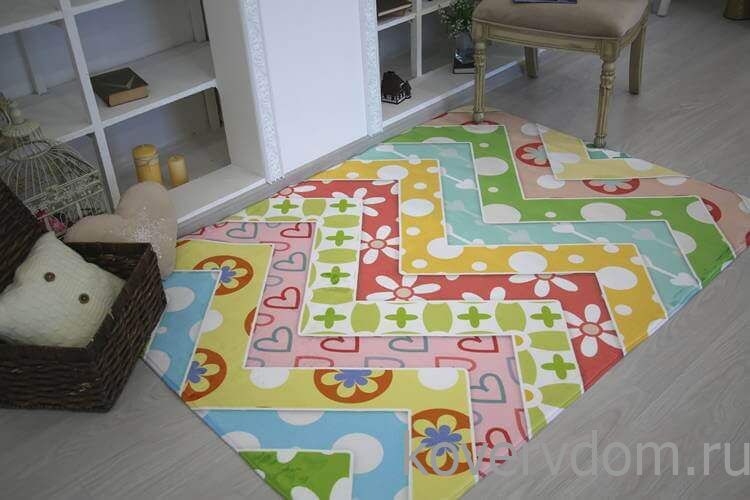 Детский развивающий 3D ковер ЗИГЗАГИ 86172 Детский развивающий 3D ковер ЗИГЗАГИ 86172