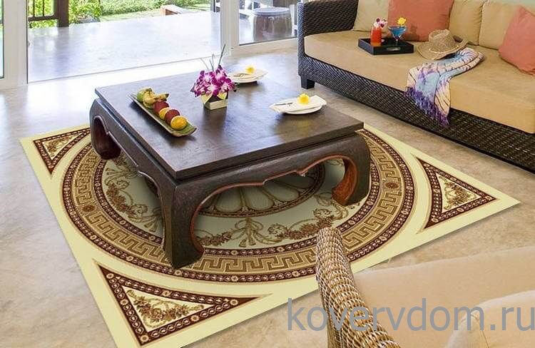 Ковер шерстяной Floare ELITA R 352-1149 КВАДРАТ Ковер шерстяной Floare ELITA R 352-1149 КВАДРАТ