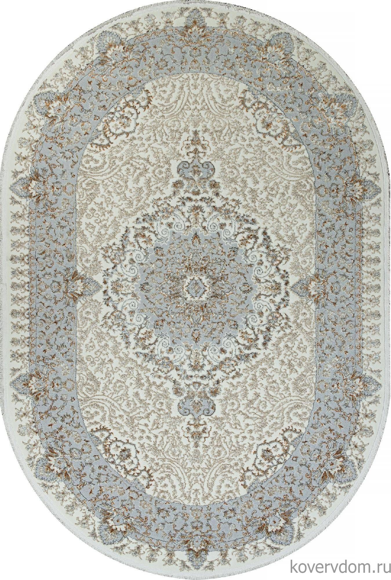 Ковер SAHARA-A 06066A CREAM FDY / CREAM HB Овал Ковер SAHARA-A 06066A CREAM FDY / CREAM HB Овал