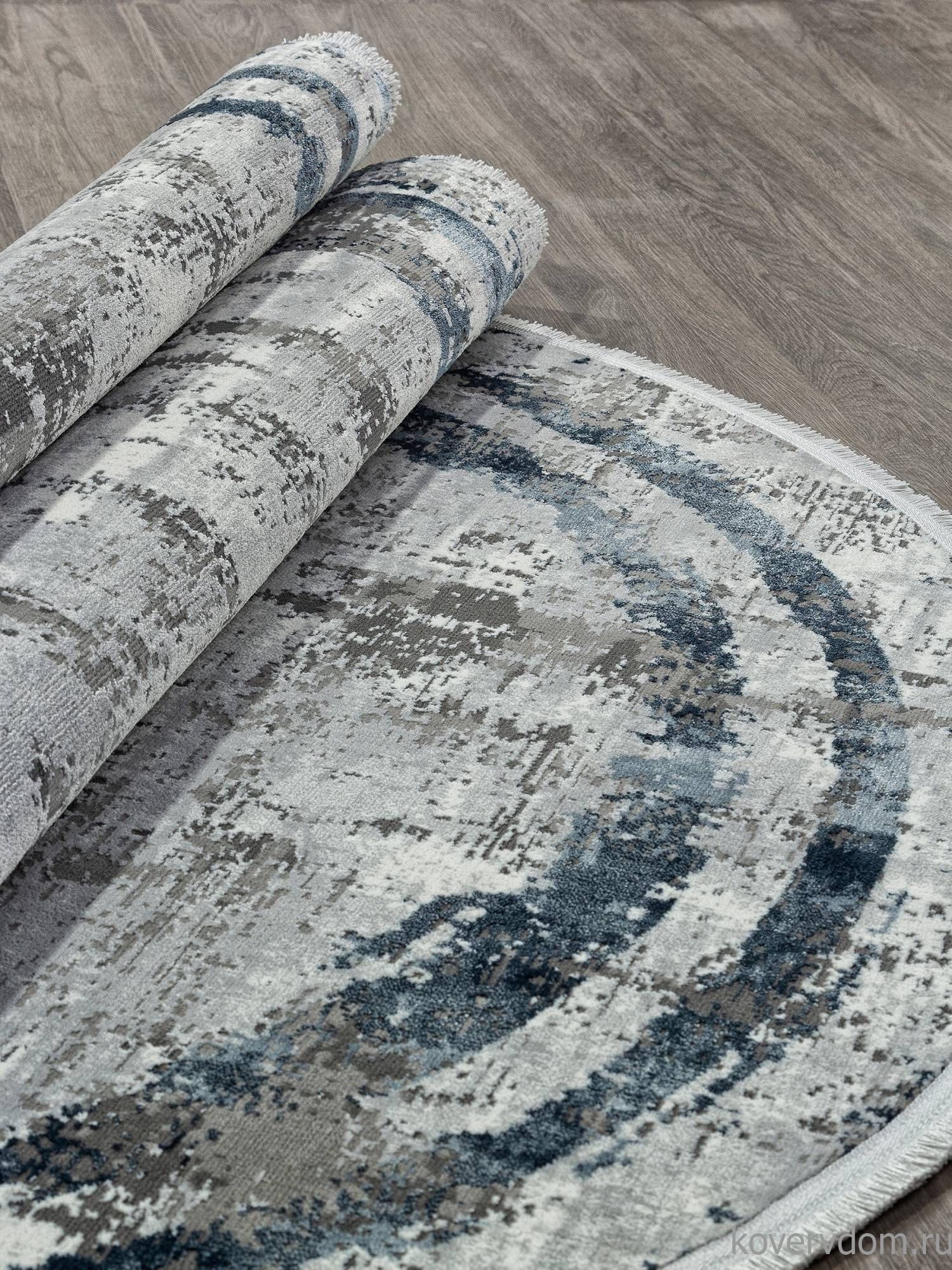 Ковер LISSABON SI053G GREY / GREY Овал Ковер LISSABON SI053G GREY / GREY Овал