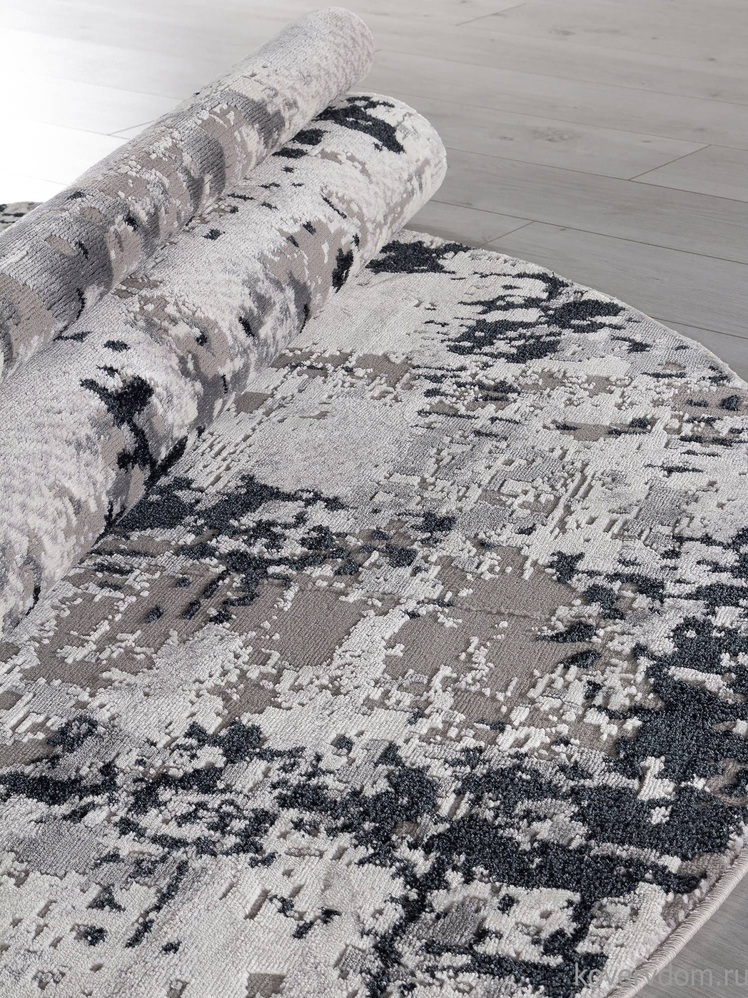 Ковер PALERMO F282 DARK GRAY Овал Ковер PALERMO F282 DARK GRAY Овал