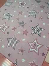 Детский ковер в детский сад-палас ЗВЕЗДЫ СИЯЮТ-A розовый