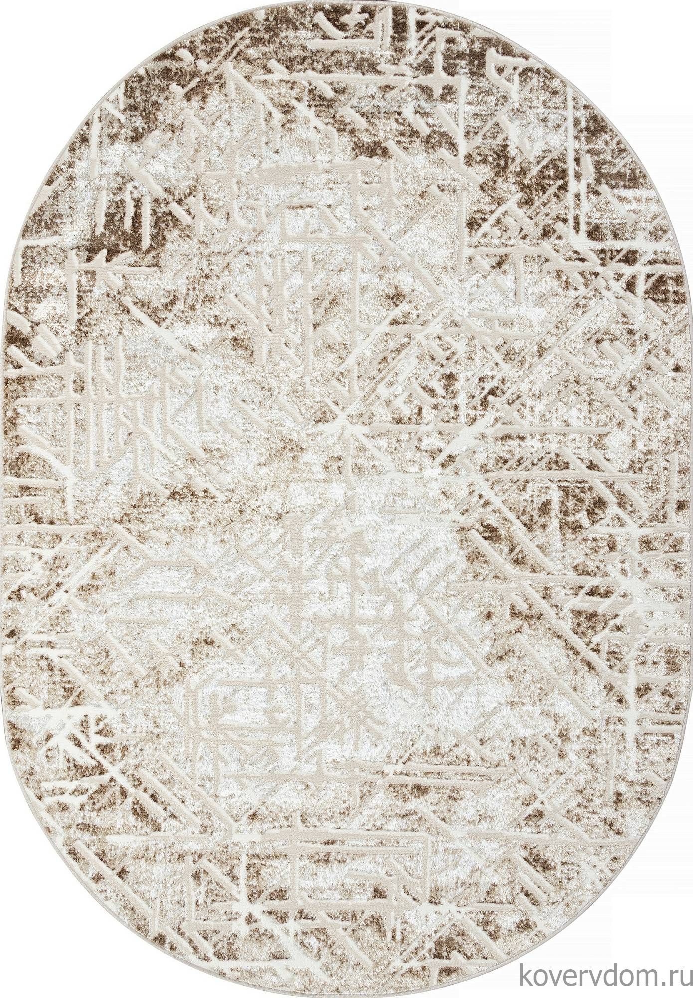 Ковер ANTEP O1704 665 CREAM / VIZON Овал Ковер ANTEP O1704 665 CREAM / VIZON Овал