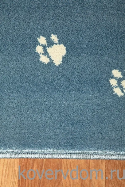 Ковер с котиком SOFT Kotek azure