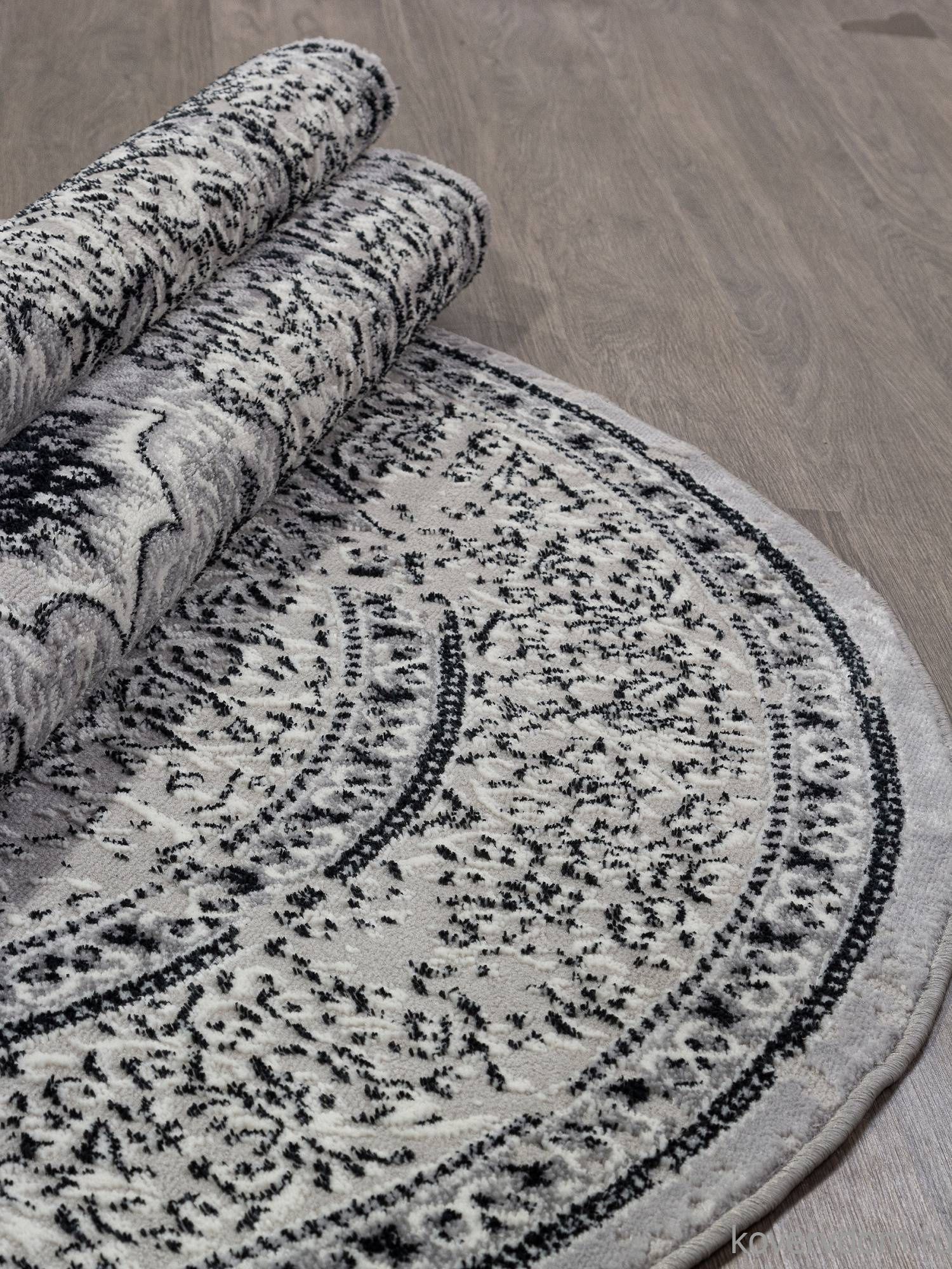 Ковер PALERMO F294 DARK GRAY Овал Ковер PALERMO F294 DARK GRAY Овал