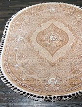 Ковер из Турции розовый HUNKAR 07931 PINK / PINK Овал