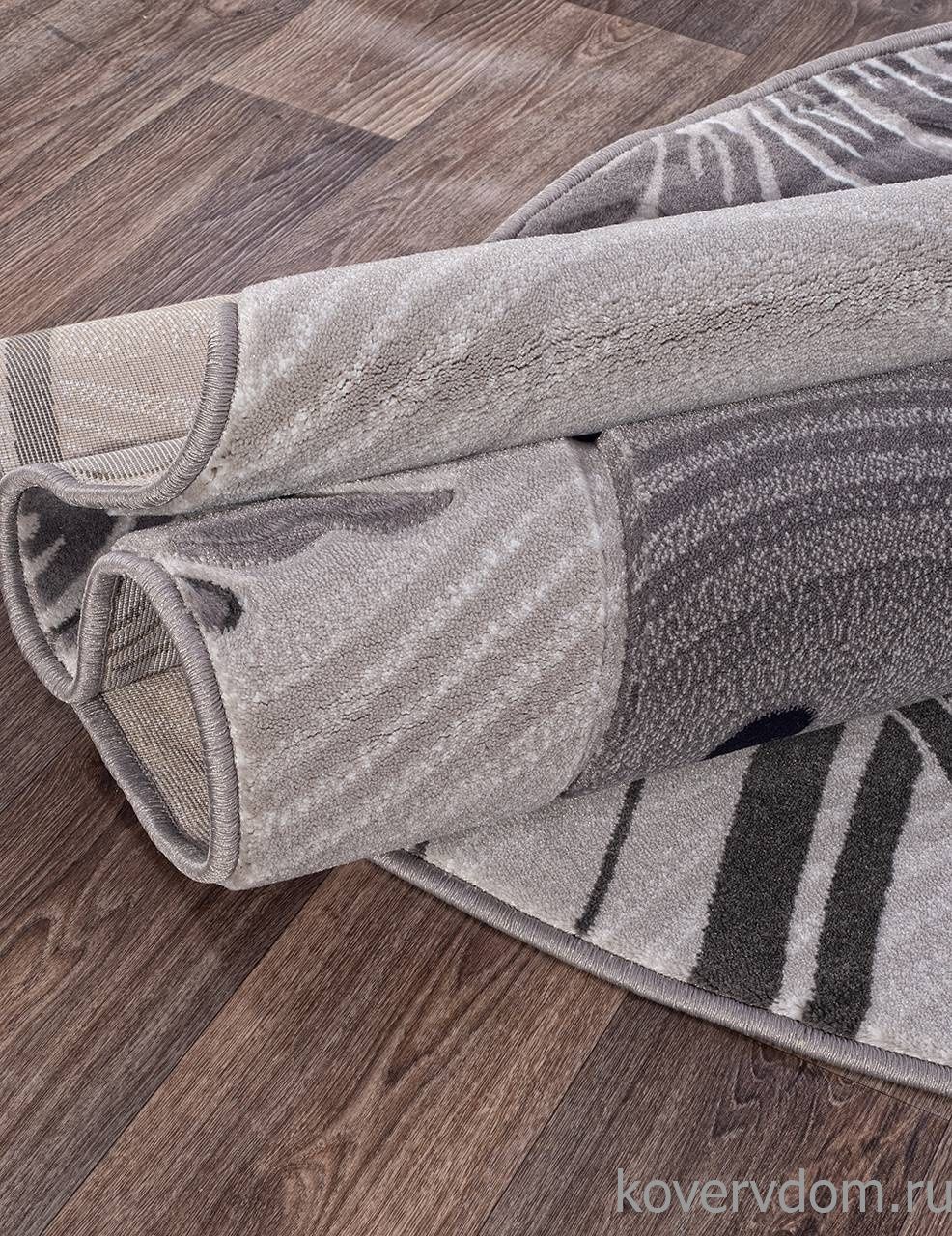 Ковер MEGA CARVING 4780 GRAY Овал