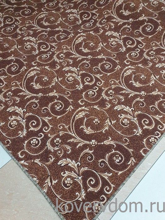 Ковер-палас ВЕНЗЕЛЯ 1243 цвет 43 коричневый  Ковер-палас ВЕНЗЕЛЯ 1243 цвет 43 коричневый