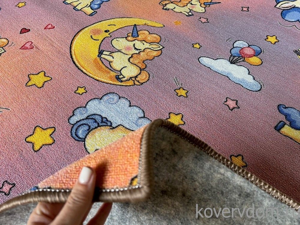 Детский ковер-палас ВЕСЕЛЫЕ ЕДИНОРОГИ 2228 розовый Детский ковер-палас ВЕСЕЛЫЕ ЕДИНОРОГИ 2228 розовый