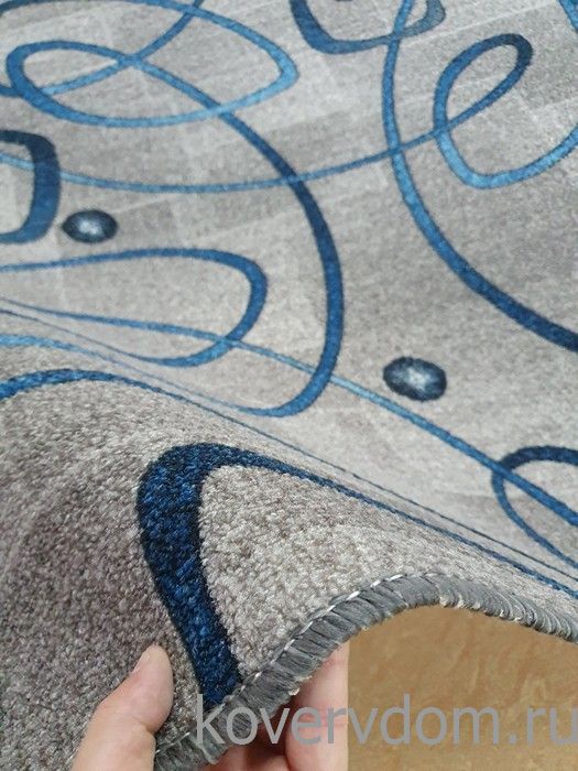 Ковер-палас  АБСТРАКЦИЯ 980-47 серо-синий 