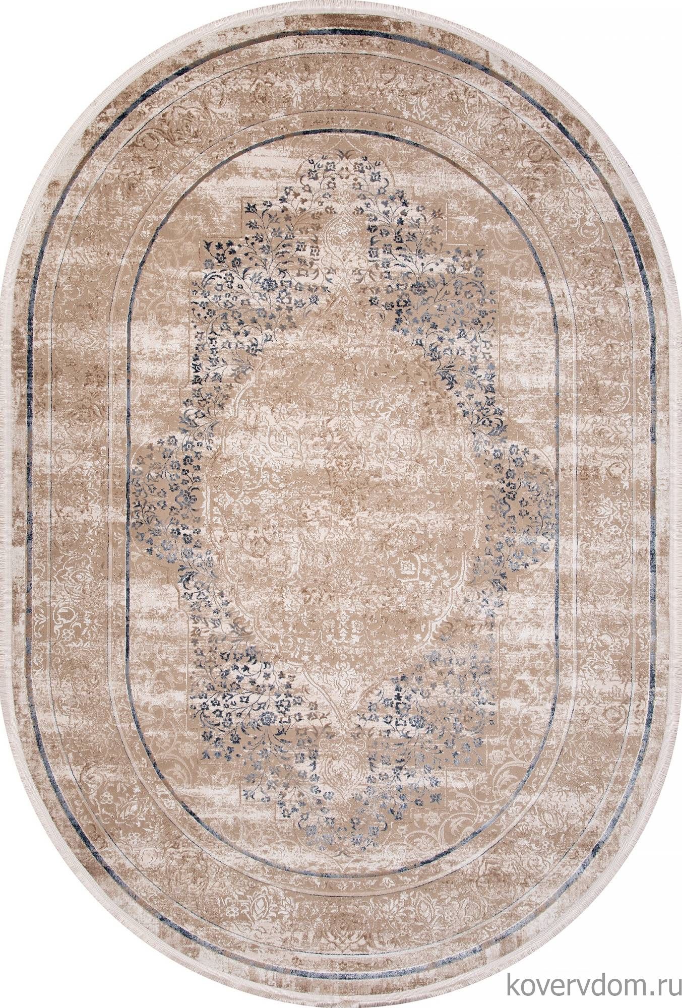 Ковер LISSABON SI054A BROWN / BROWN Овал