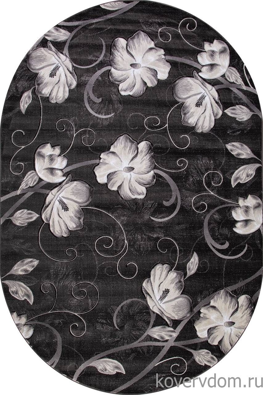 Ковер MEGA CARVING 1059 GRAY Овал Ковер MEGA CARVING 1059 GRAY Овал