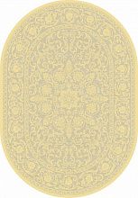 Овальный рельефный ковер Бельгийский обычный ворс из вискозы GENOVA GOLD 38064 6262 60 ОВАЛ