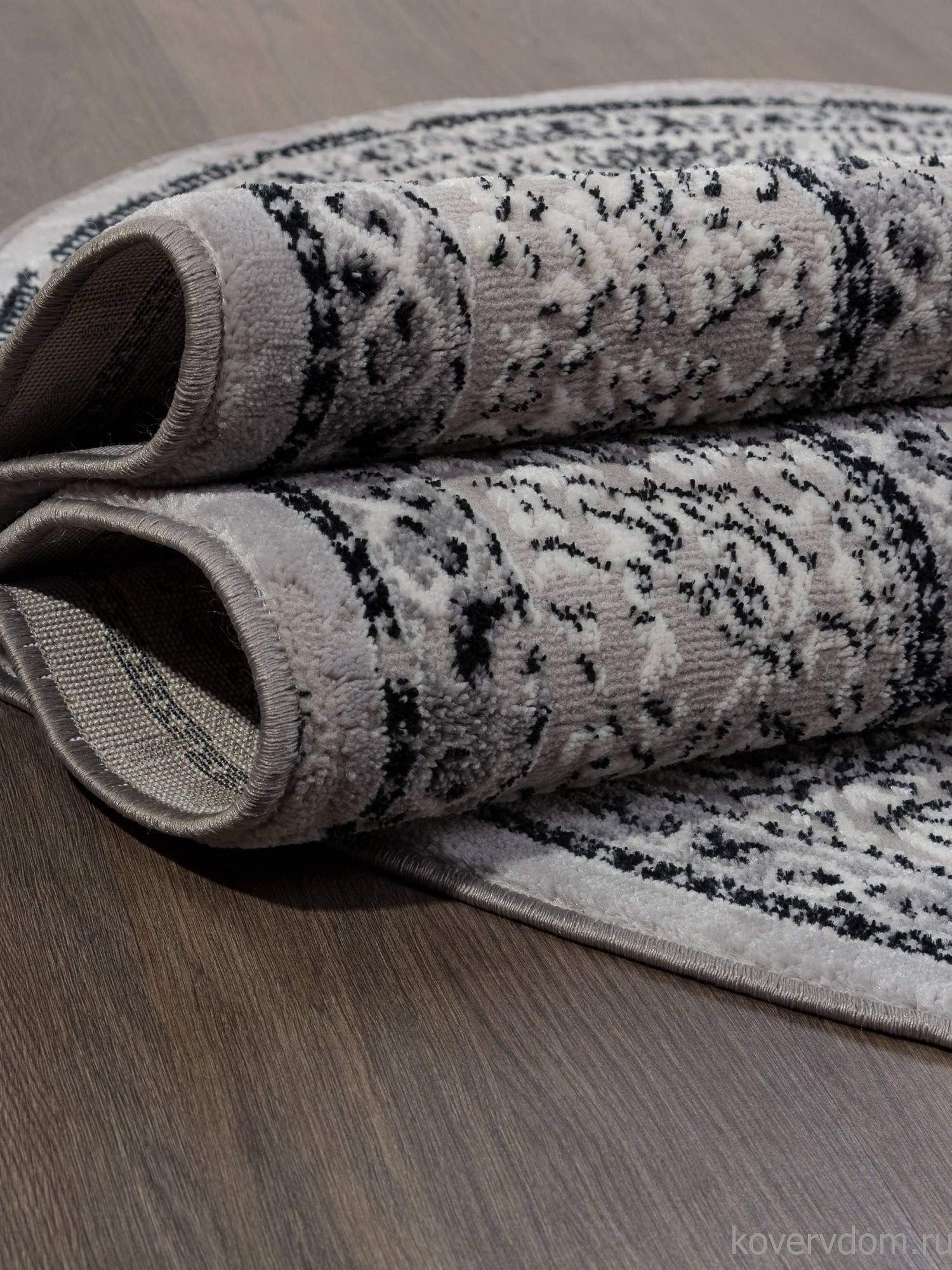 Ковер PALERMO F294 DARK GRAY Овал Ковер PALERMO F294 DARK GRAY Овал