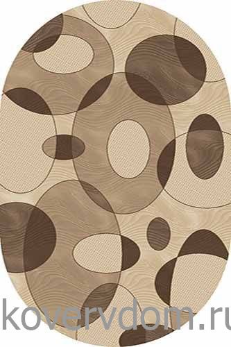 Ковер MEGA CARVING 8436 BEIGE Овал Ковер MEGA CARVING 8436 BEIGE Овал
