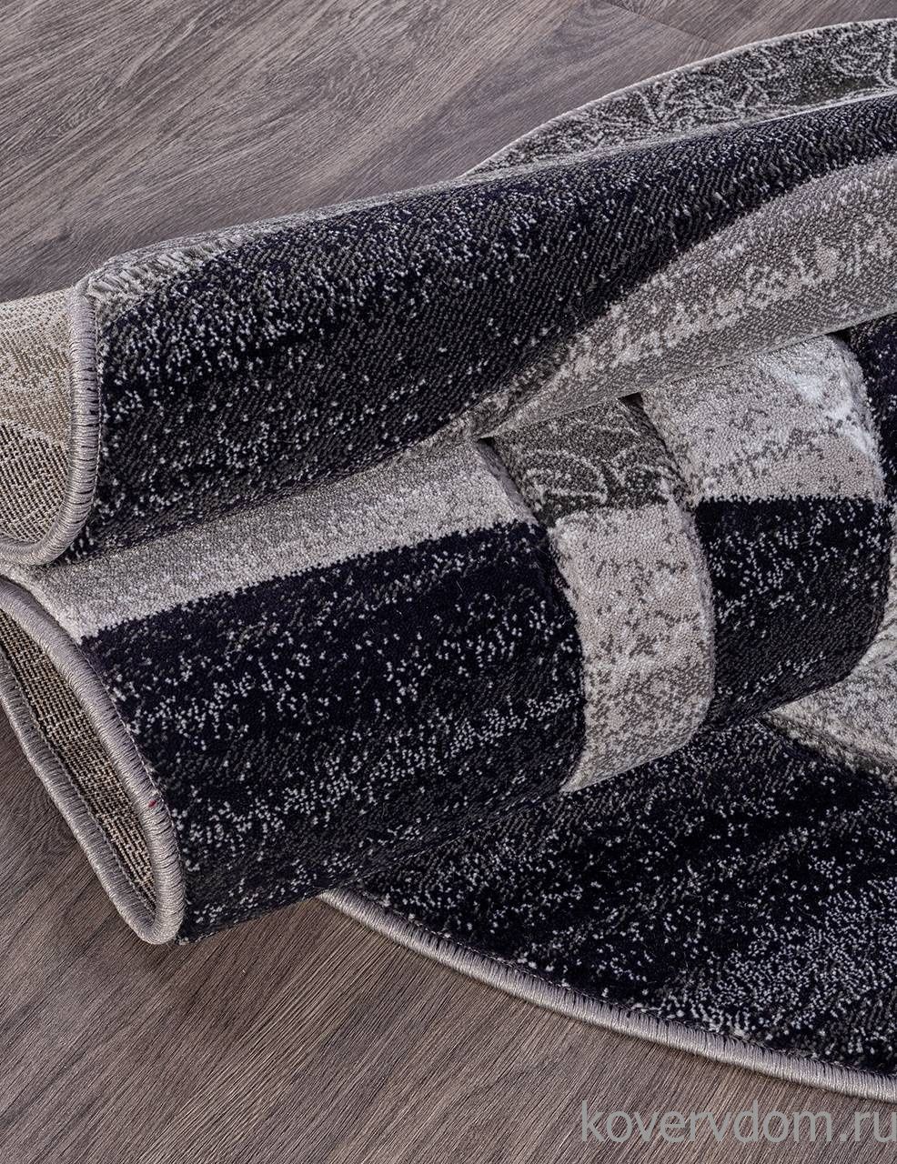 Ковер MEGA CARVING d264 GRAY Овал Ковер MEGA CARVING d264 GRAY Овал